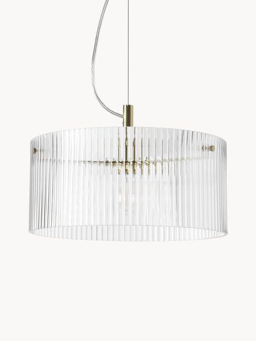 Emmi Ribbed Glass Pendant Light