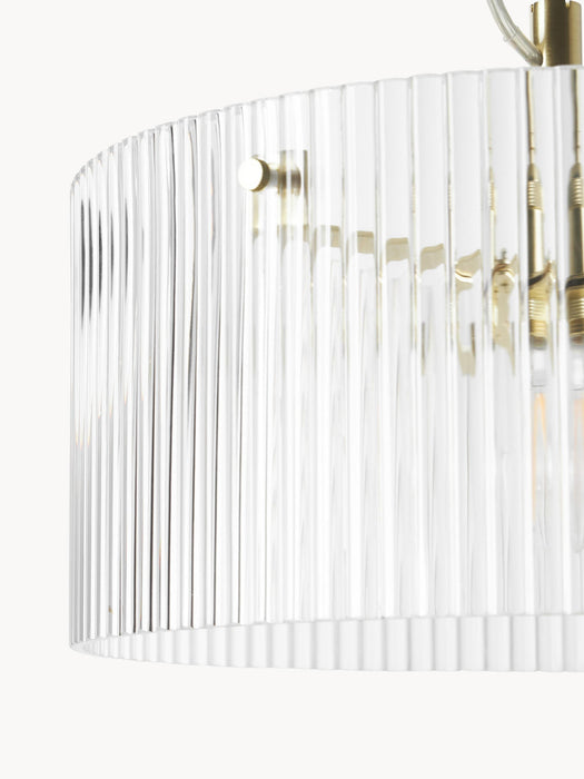 Emmi Ribbed Glass Pendant Light