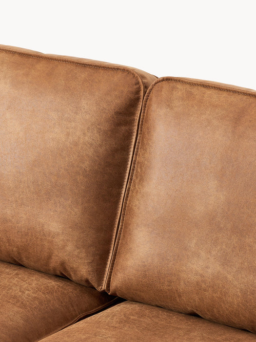 XL Leather Corner Sofa Hunter