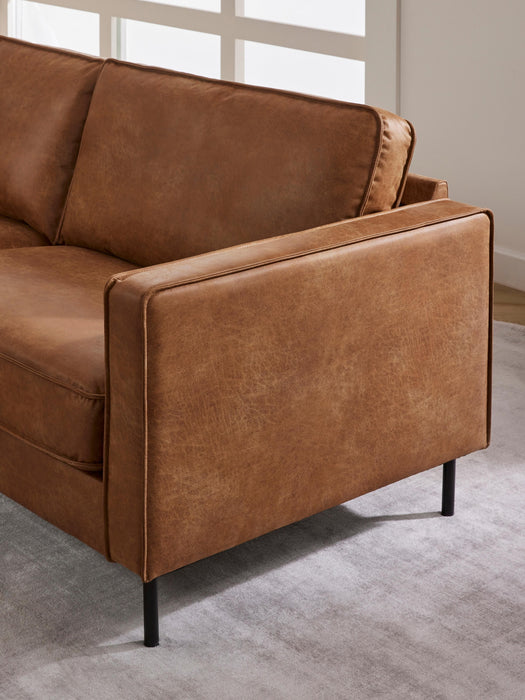 XL Leather Corner Sofa Hunter