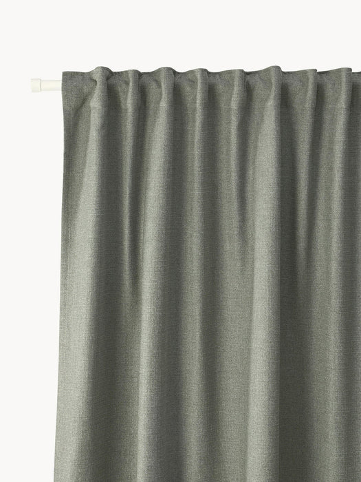 Jensen Opaque Multi-Band Curtains, Set of 2, W 130 cm