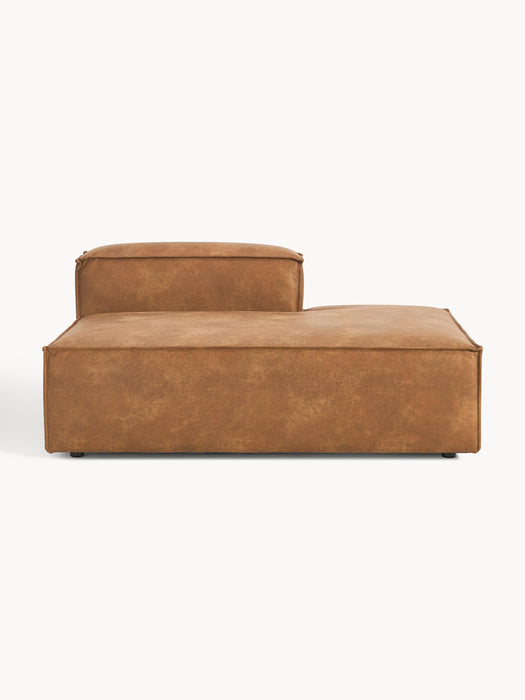 Leather Chaise Module Lennon