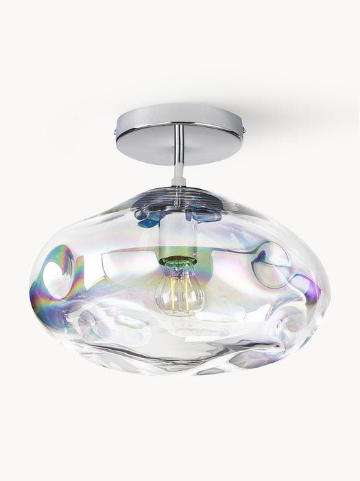 Amora Iridescent Glass Ceiling Lamp