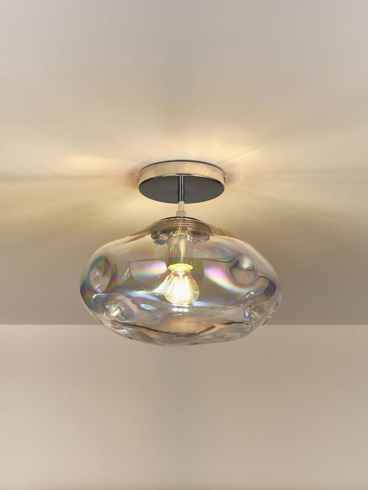 Amora Iridescent Glass Ceiling Lamp
