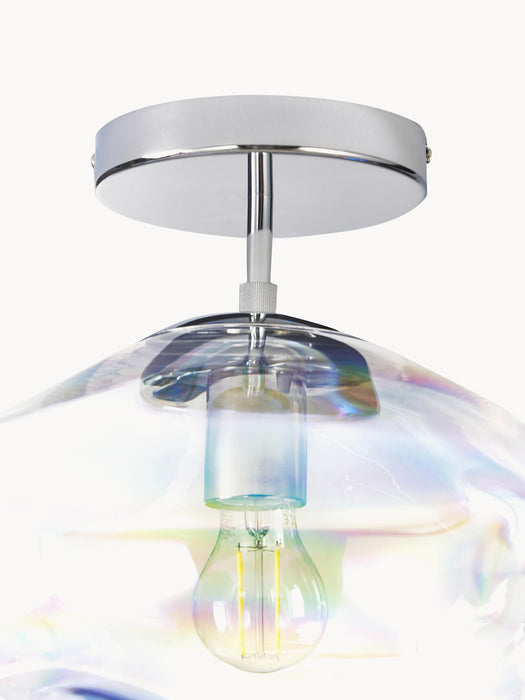 Amora Iridescent Glass Ceiling Lamp