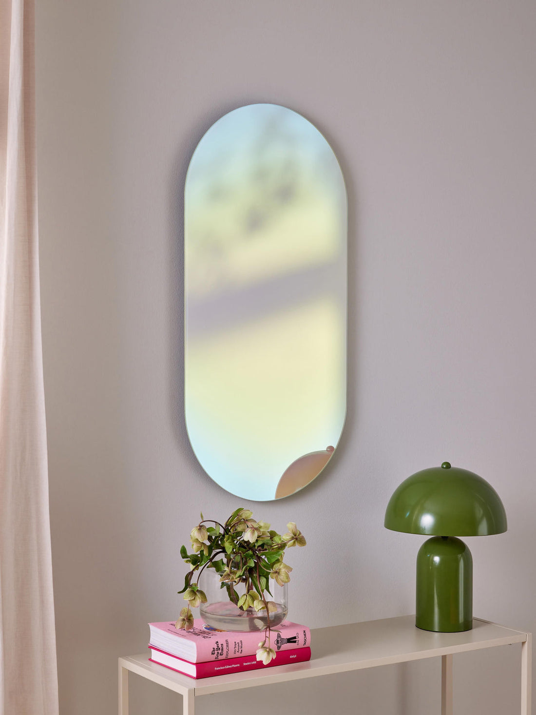 Ruby Iridescent Design Wall Mirror