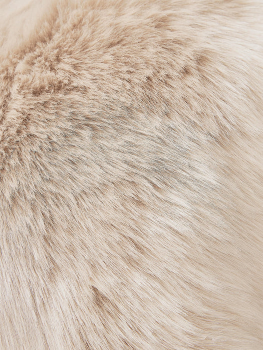 Mathilde Fluffy Faux-Fur Cushion Cover, Smooth