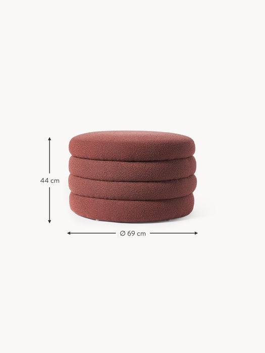 XL Boucl Stool Alto with Storage Space