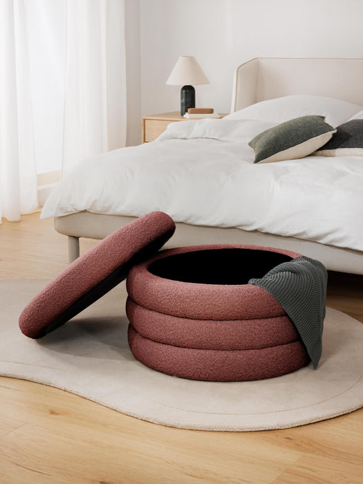 XL Boucl Stool Alto with Storage Space