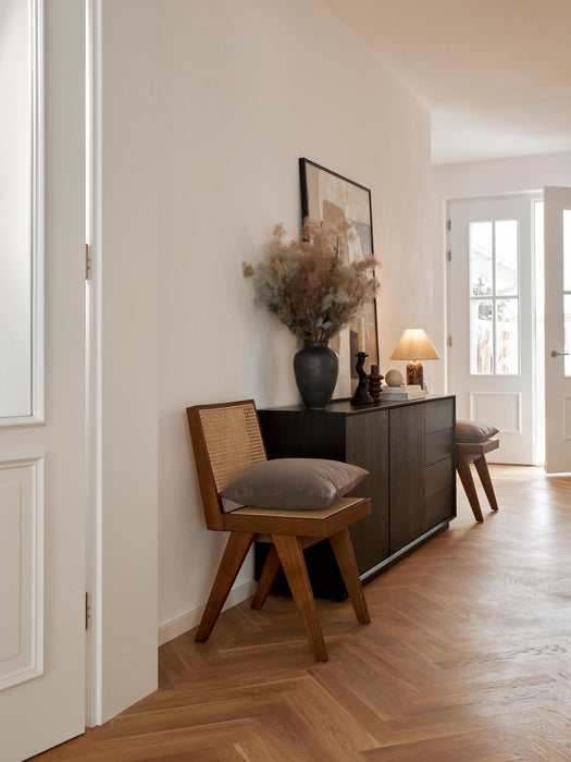 Wooden Dining Chair Sissi with Viennese Wickerwork