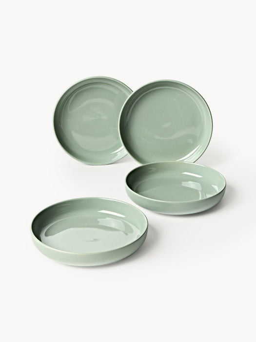 Nessa Porcelain Pasta Plates, Set of 4