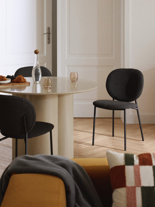 Upholstered Boucl Dining Chairs Ulrica Set of 2