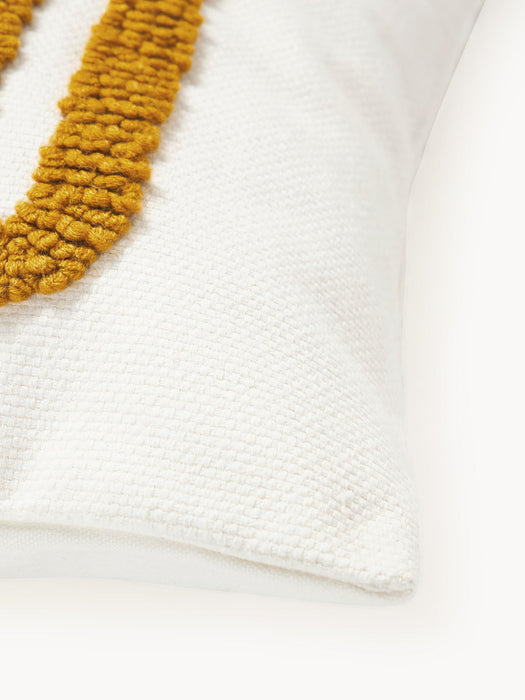 Vahid Embroidered Cotton Cushion Cover with a High-Low Texture