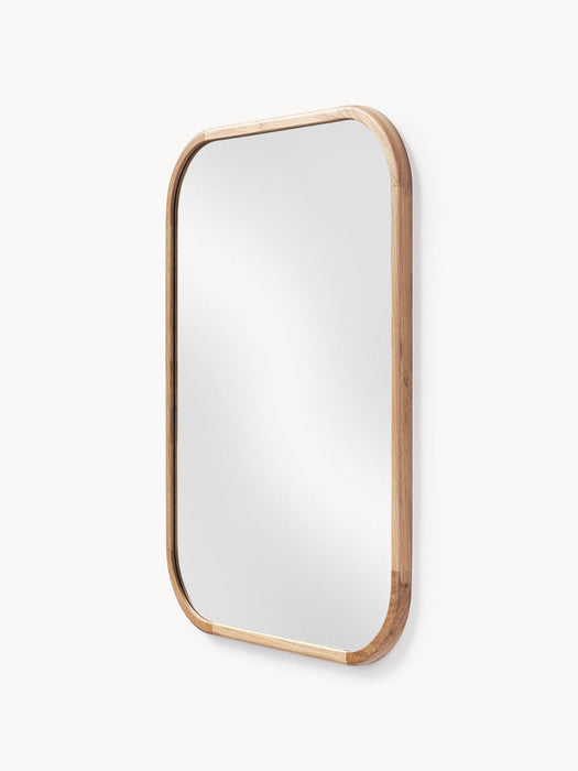 Levan Wall Mirror with Oak Wood Frame
