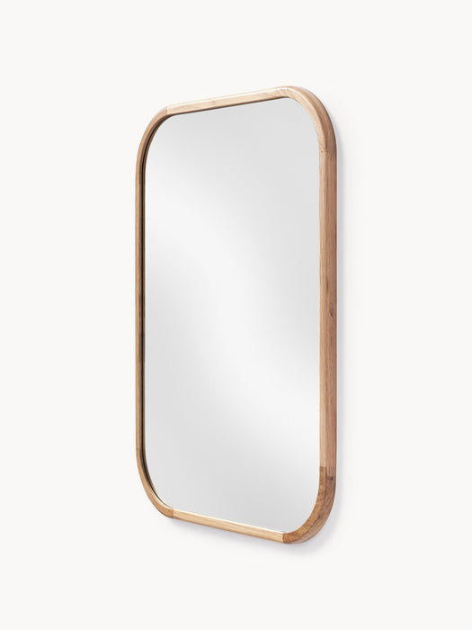 Wall Mirror Levan with Oak Wood Frame