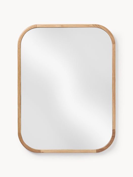 Wall Mirror Levan with Oak Wood Frame