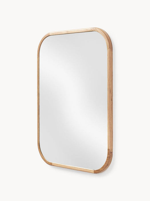 Levan Wall Mirror with Oak Wood Frame