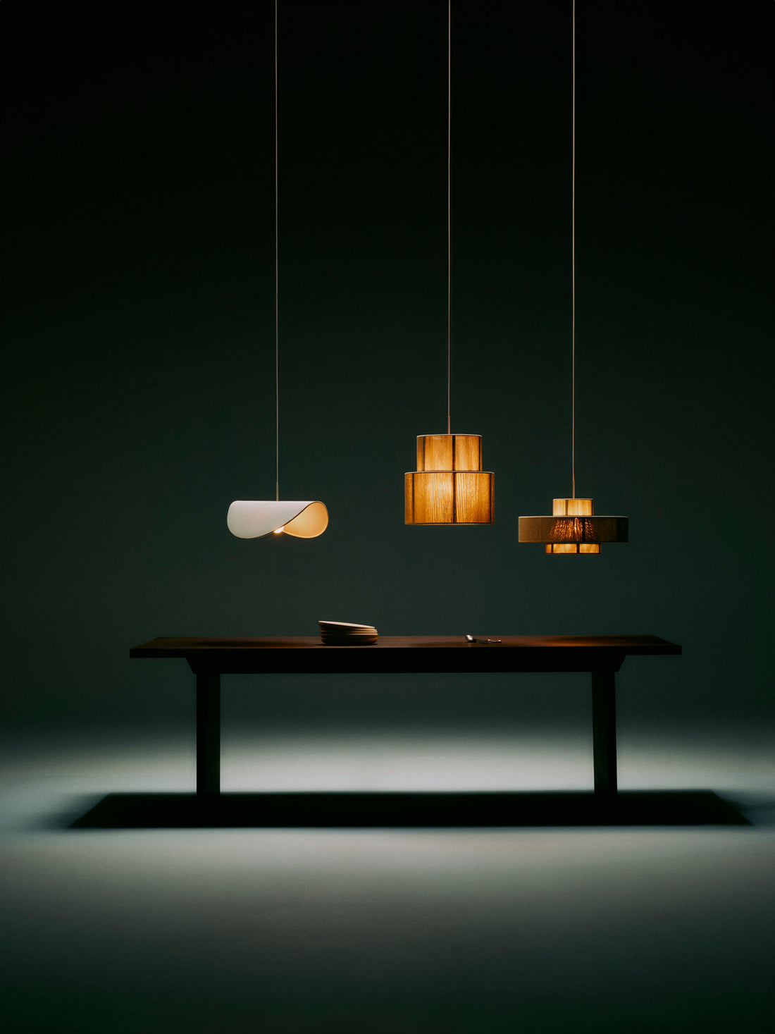 Lace Large Linen Thread Pendant Light