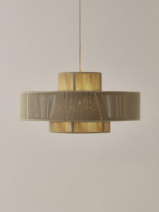 Lace Large Linen Thread Pendant Light
