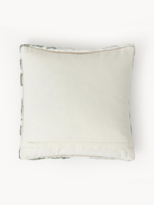 Sela Cotton Cushion Cover with Tufted Plant Motif