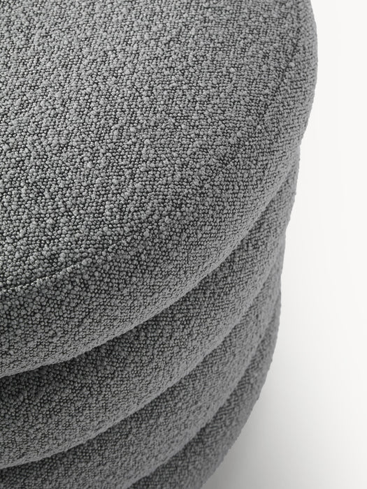 XL Boucl Upholstered Stool Alto with Storage Space