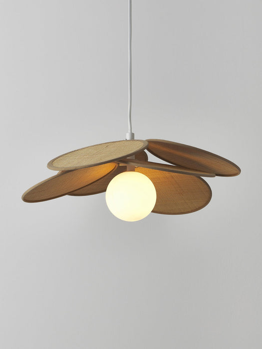 Milani Pendant Light with Natural Fibre Decor