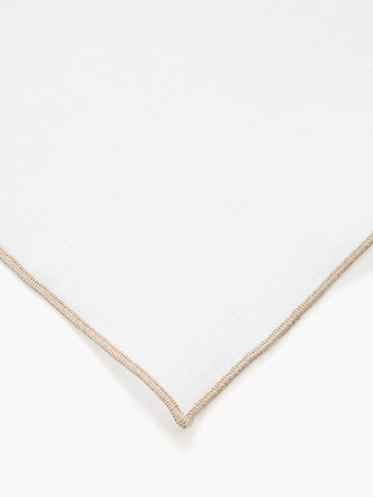Linen Table Runner Kennedy with Decorative Edging
