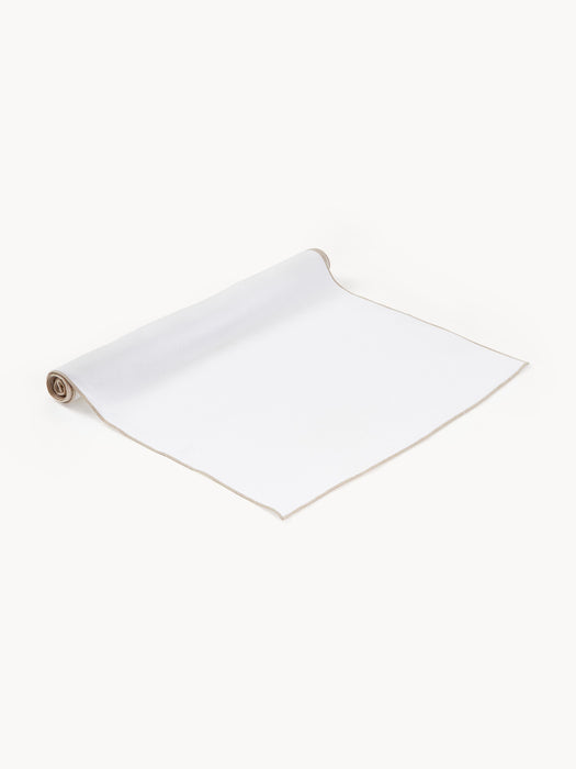 Linen Table Runner Kennedy with Decorative Edging