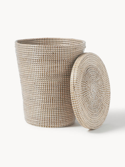 Aleya Seagrass Storage Basket with Lid