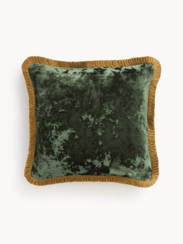 Cyrus Velvet Cushion Cover with Fringes