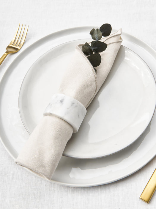 Linen Napkins Kennedy with Decorative Edging Set of 4