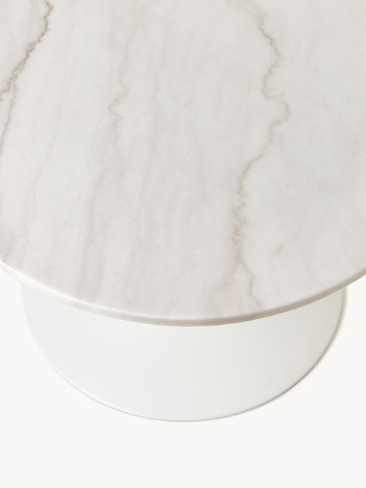 Oval Marble Dining Table Miley 120x90 cm