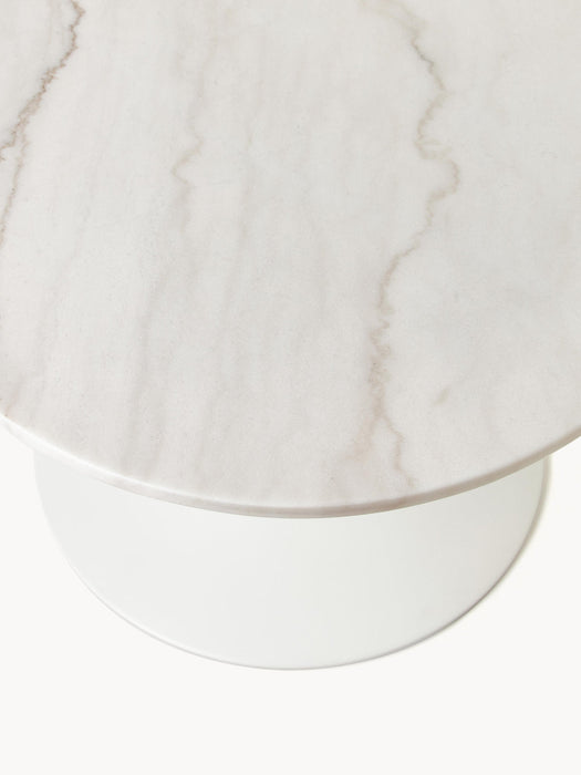 Miley Oval Marble Dining Table, 120 x 90 cm