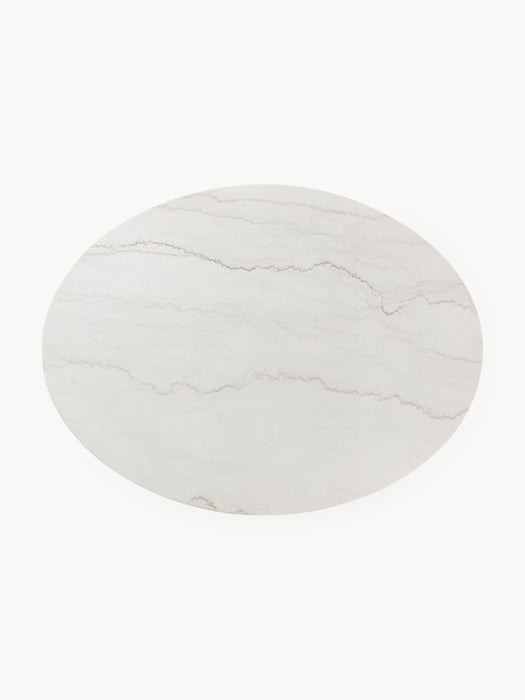 Oval Marble Dining Table Miley 120x90 cm
