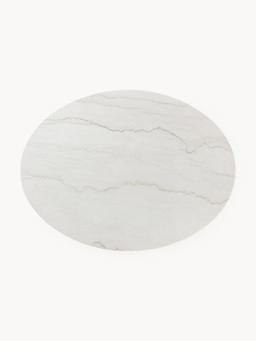 Miley Oval Marble Dining Table, 120 x 90 cm