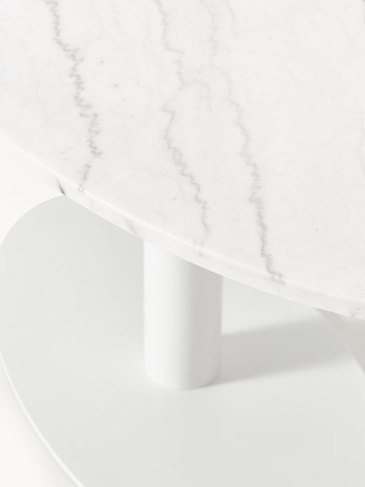 Oval Marble Dining Table Miley 120x90 cm