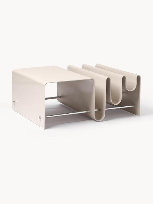 Julia Metal Coffee Table with Magazine Rack