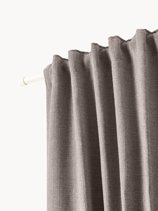 Jensen Opaque Multi-Band Curtains, Set of 2, W 130 cm