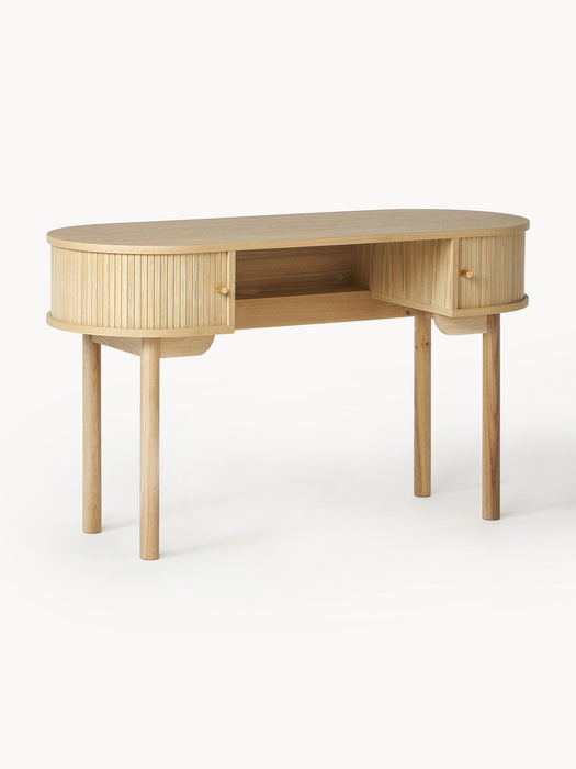 Calary Desk with Fluted Front