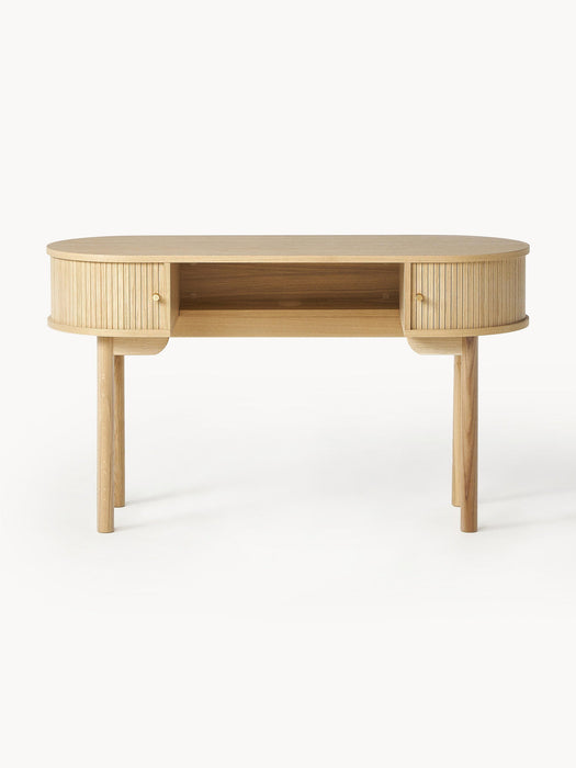 Calary Desk with Fluted Front