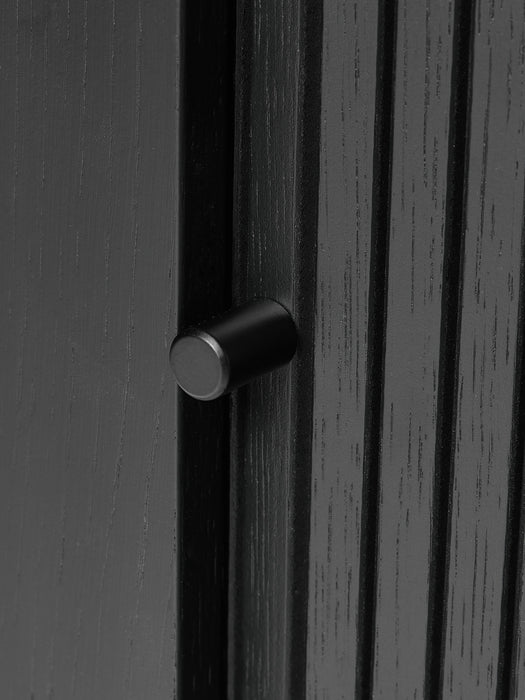 Wall-Mounted Bedside Table Calary with Fluted Front
