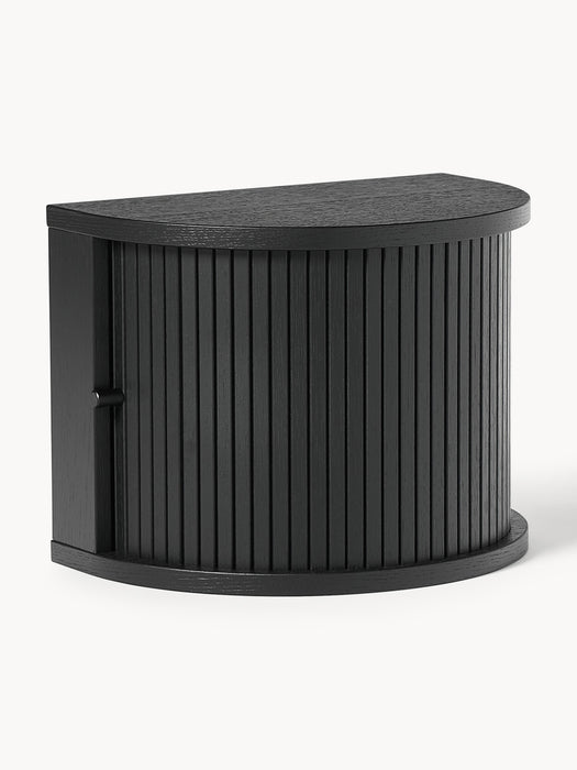 Wall-Mounted Bedside Table Calary with Fluted Front