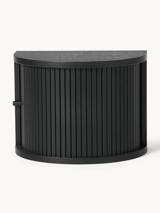 Wall-Mounted Bedside Table Calary with Fluted Front