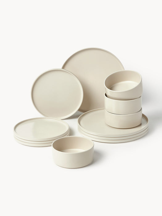 Handmade Tableware Set Lowri 4 People Set of 12