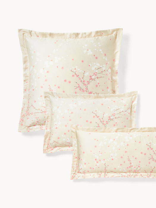 Cotton Sateen Pillowcase Sakura with Floral Print