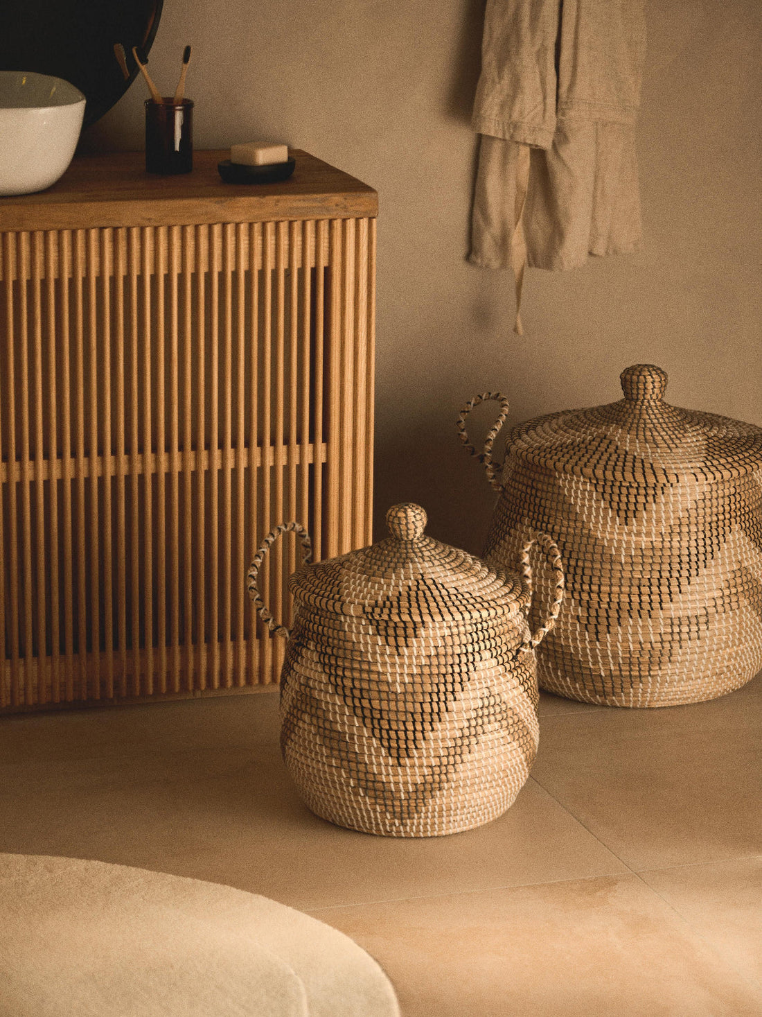 Mija Storage Baskets with Lids, Set of 2