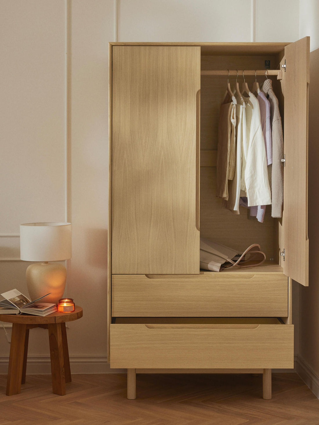 Cassy Small Wardrobe, 2-doors