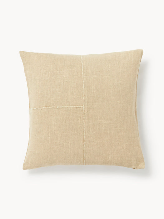 Terre Hand-Woven Cushion Cover with Decorative Seam