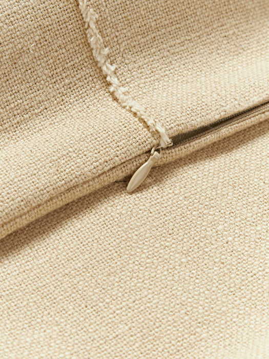 Terre Hand-Woven Cushion Cover with Decorative Seam