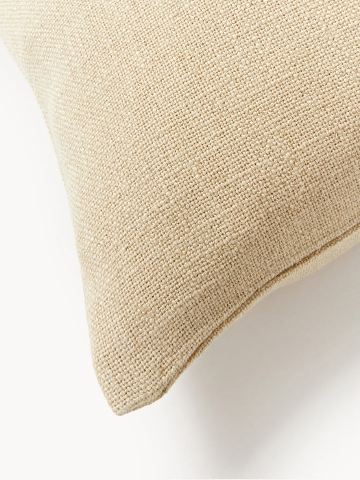 Terre Hand-Woven Cushion Cover with Decorative Seam
